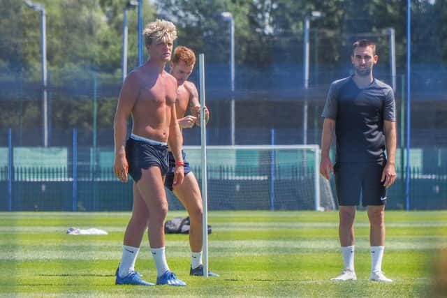 Small groups of Pompey players have been training this week ahead of League One's expected return. Picture: Habibur Rahman