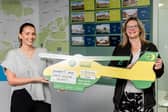Barratt Homes presents a cheque to the Hampshire and Isle of Wight Air Ambulance