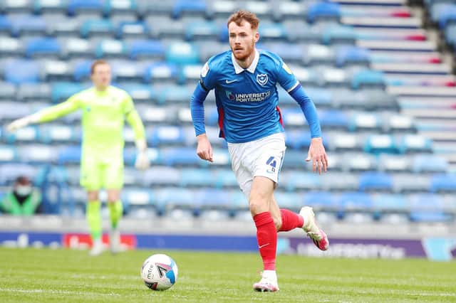 Tom Naylor is poised to leave Fratton Park as Danny Cowley's overhaul continues. Picture: Joe Pepler