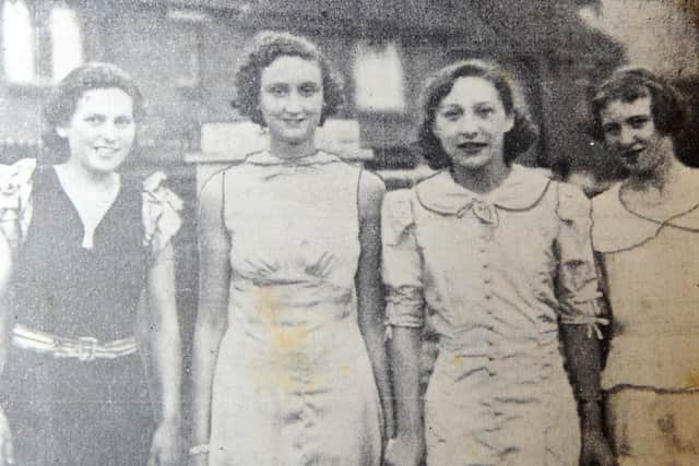 Mary Garland (102) from Emsworth, is known to be the oldest employee that worked for Knight & Lee in Southsea.

Pictured is: Copy picture of (second left) Mary Garland when she was younger.