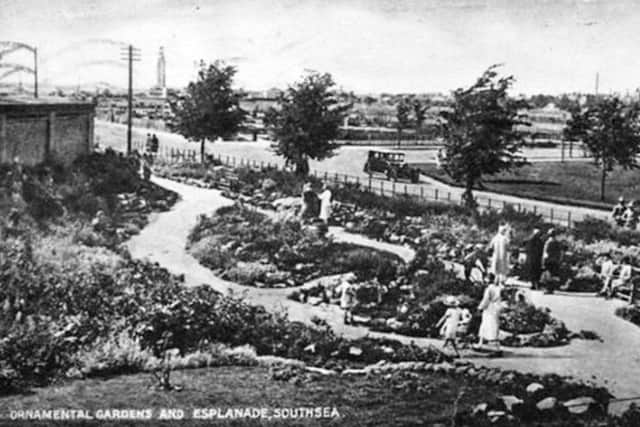 A 1920s' view of Southsea when the rock gardens reached along to Castle Avenue now Avenue De Caen. Picture: Mick Cooper collection