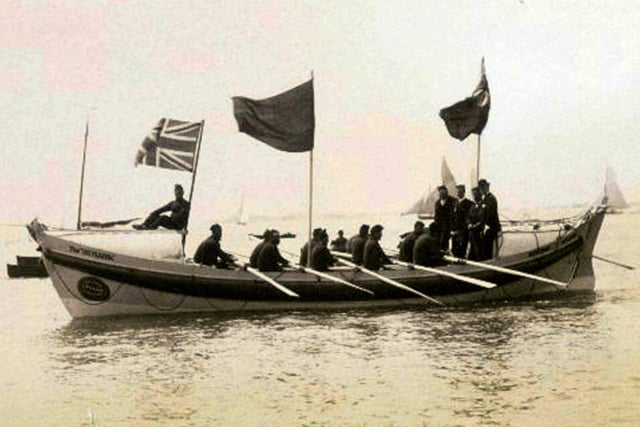 Sent in by John Feltham here we see Southsea lifeboat 'The Heyland' off Southsea seafront in 1890 Picture: Courtesy of John Feltham