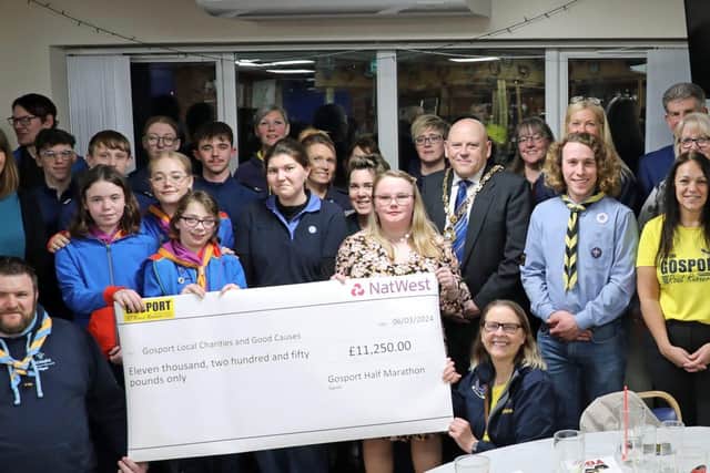 Some of the beneficiaries at the charity awards evening