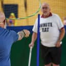 Blind Veterans from across the UK took part in a Sports Day as part the HMS Sultan Blind Veterans UK Summer Camp.