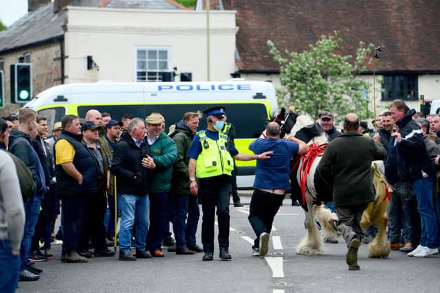 The 800 year old Wickham Horse Fair, which usually attracts thousands, had been cancelled for the second consecutive year to prevent the spread of the coronavirus. Picture: Roger Arbon/Solent News & Photo Agency