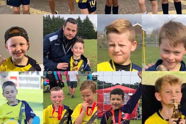 Gosport's under-8 Grey team donated £100 to the 'Feed A Family' fund