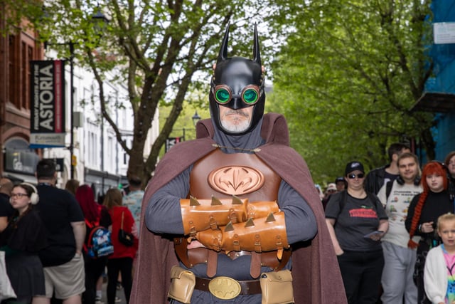Steampunk Batman made an appearance at Portsmouth Comic Con 2025.  Photos by Alex Shute