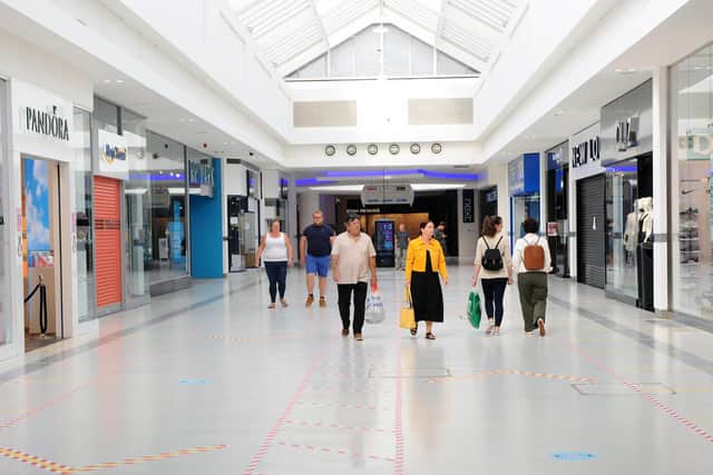 A near-empty Cascades Shopping Centre, in Portsmouth's Commercial Road, after reopening last month.
Picture: Sarah Standing (150620-9879)