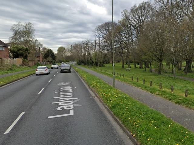 The group have set up camp on the parkland to the north of Ladybridge Road