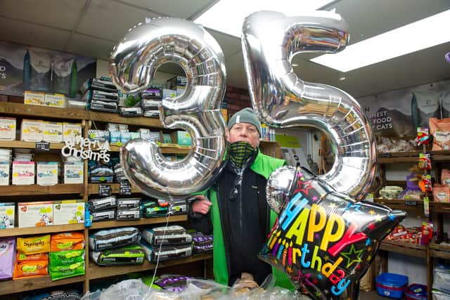 Nigel Hadwen is celebrating 35 years of his greengrocers. Picture: Habibur Rahman