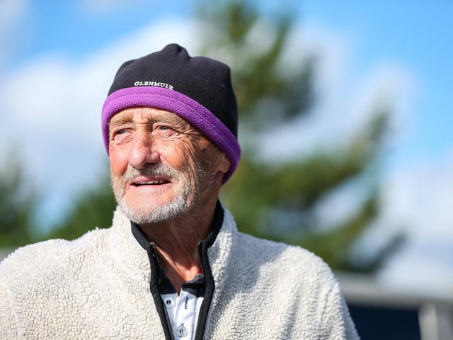 John Cresdee of Gosport, has recently received a diagnosis of dementia. He is pictured waiting in the car park at Canoe Lake while his family did the walk. Alzheimer's Society Memory Walk, Canoe Lake, SouthseaPicture: Chris  Moorhouse (051024-050)