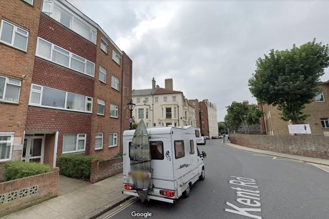 In Southsea West the average house price was £200,000. Pic Kent Road, Google.