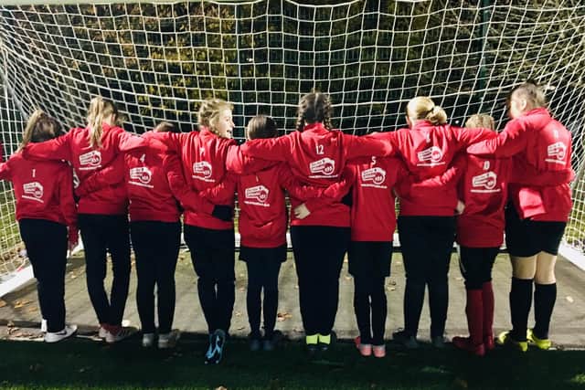 Widbrook United under 12s created a TikTok video of their toilet roll challenge to keep their spirits up after their near-unbeaten season was cancelled. Pictured in tracksuits sponsored by local running company On The Whistle
