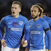 Pompey duo Ronan Curtis and Marcus Harness have been linked with moves away from Pompey this summer.   Picture: Jason Brown