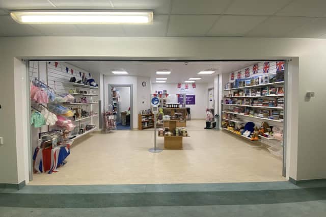 Wednesday 11 May 2022.
Portsmouth Hospitals Charity cut the ribbon and officially opened their brand-new charity shop at Queen Alexandra (QA) Hospital