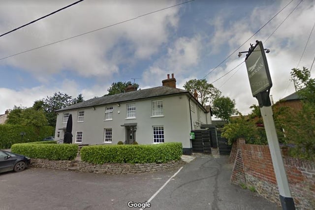 This pub can be found in Amport. Off A303 at Thruxton interchange; at Andover end of village just before Monxton; SP11 8AE. The guide says: ‘this lovely village pub enjoys glorious views over Pill Hill Brook from its sandstone terrace.’