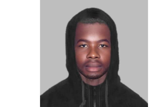 An image of the suspect wanted by police