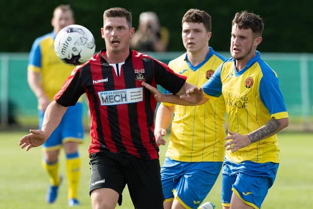 Fareham Town's Garry Moody was forced off through injury in the 'El Creekio' derby defeat at AFC Portchester. Picture: Keith Woodland
