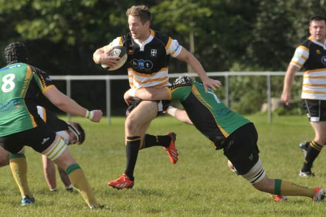 Centre Dan Gates made his 250th Portsmouth RFC appearance in his side's heavy defeat at Old Cranleighans Picture: Mick Young