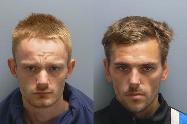 Pictured left to right: Craig James and Joshua Stedman