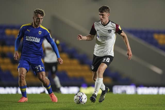 Harry Jewitt-White last month appeared as a substitute against AFC Wimbledon in the Papa John's Trophy. Picture: Jason Brown/ProSportsImages