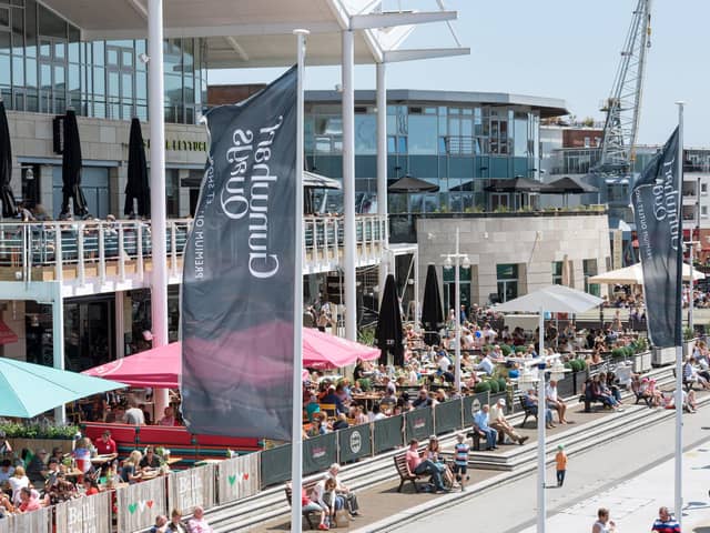 Gunwharf Quays.