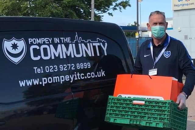 Alan Knight was involved in Pompey in the Community's food package efforts during lockdown