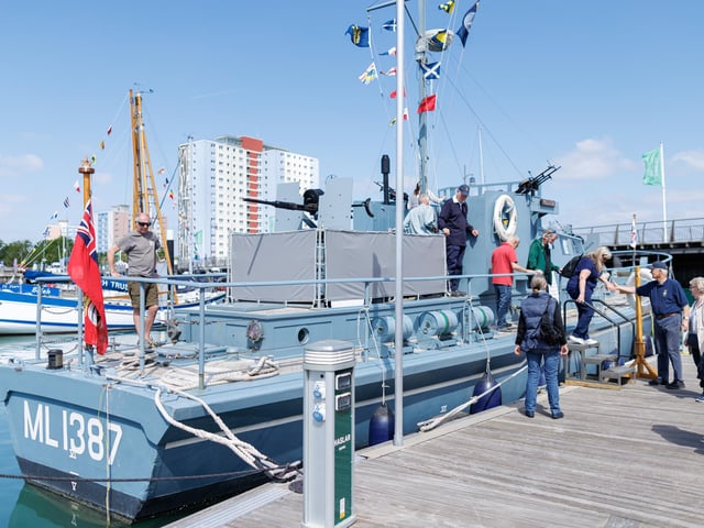 The Gosport Marine Festival allowed people to get a good look at the ships. Picture:Marcin Jedrysiak