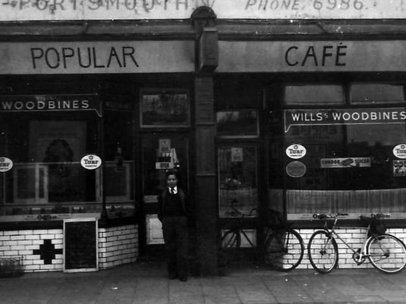 The Popular Cafe in Goldsmith Avenue, Fratton, which was run by Doreen Loo.