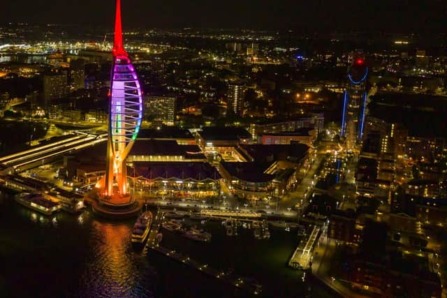 Spinnaker Tower will light for UK Pride 2025