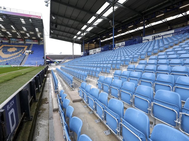 The view from the North Stand towards the Fratton End, showing the lower section which has been reprofiled and new seats installed. Picture: Robin Jones - Digital South