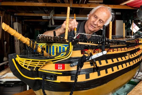 Michael Byard has spent over 50 years trying to complete his model of HMS Victory.