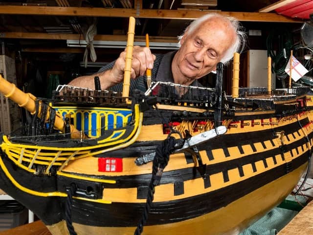 Michael Byard has spent over 50 years trying to complete his model of HMS Victory.