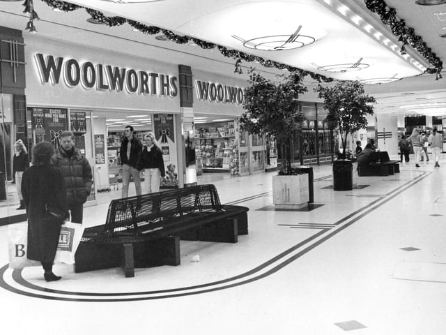 Woolworths pictured in1990 before it closed in December 2008. The shop now forms part of an extended Primark store