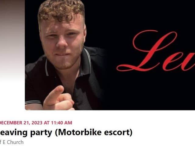 Levi's funeral will take place on December 21. Pic: Facebook