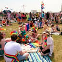 Pictured is: People attending Portsmouth Pride on Southsea Common.  Picture: Keith Woodland