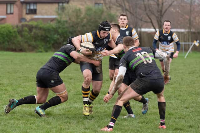 Noah  Cannon in possession for Portsmouth against Vandals.
Picture: Duncan Shepherd