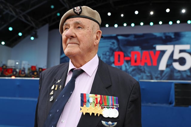 Veteran Bertie Billet attends the D-Day 75 commemorations