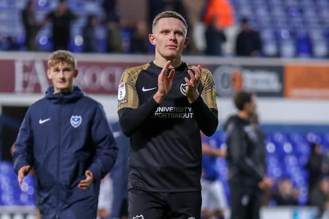 Colby Bishop wants to see more of Joe Pigott for Pompey.