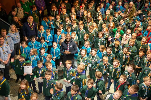 Dwayne Fields - Chief Scout - welcomes everyone to the Space Centre