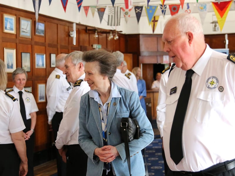 The Princess during her visit
