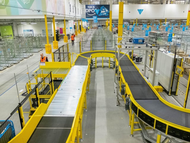 Inside the Amazon warehouse in Havant