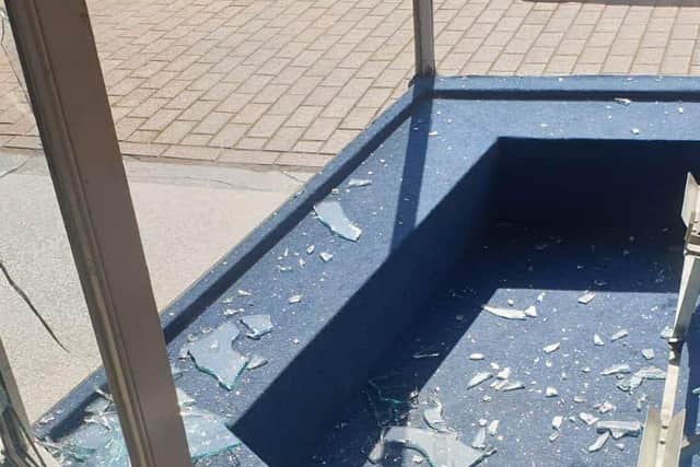 Damage caused by the burglar Picture: Town Bikes