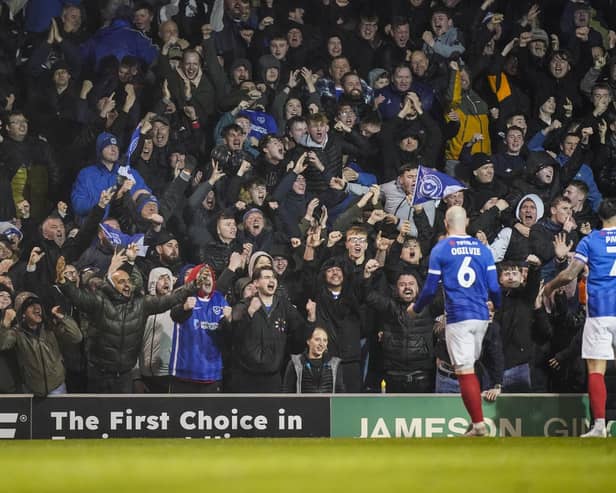 Pompey supporters have backed their team in big numbers this season. (Image: Camera Sport)