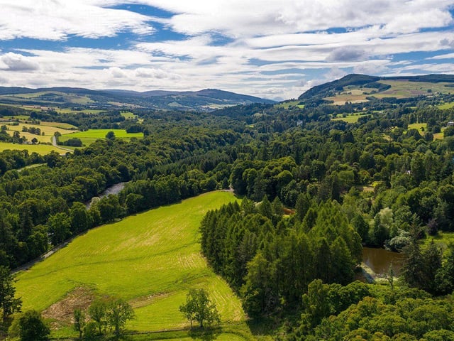 The property is located in Strathtay, just outside of the popular town of Pitlochry.