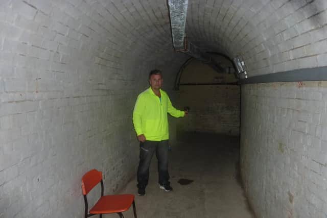 Mr Ferguson said he and his group heard 'authoritative voices' and banging when exploring the tunnels, while staying together the whole time. Picture: Tony Ferguson.
