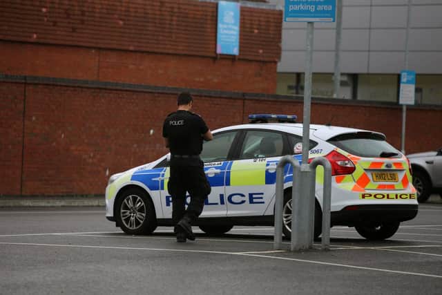 Police in Derby Road, North End, Portsmouth. Picture: Habibur Rahman