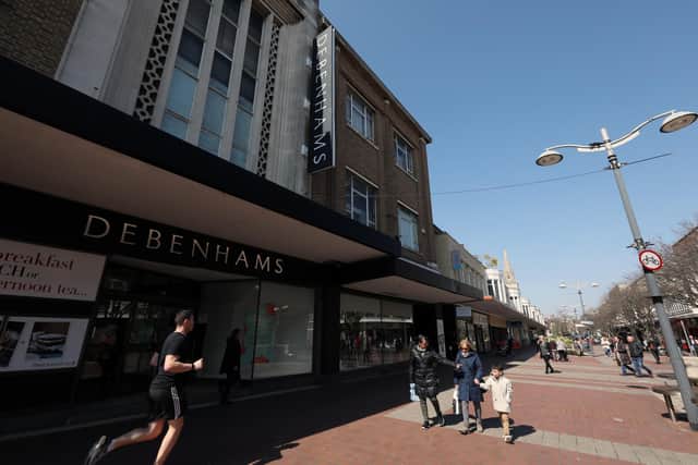 Debenhams in Palmerston Road, Southsea, before it closed in January 2020.     Picture: Chris Moorhouse              (110419-72)