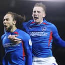 Ronan Curtis, right, with Marcus Harness. Picture: Joe Pepler