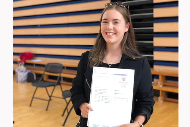 Portsmouth High School pupil Lowena Hull, 18 from Rowlands Castle, is off to Cambridge University after scooping four A*s. She studied maths, further maths, physics and chemistry and will now go on to read physical natural sciences. Picture: Byron Melton